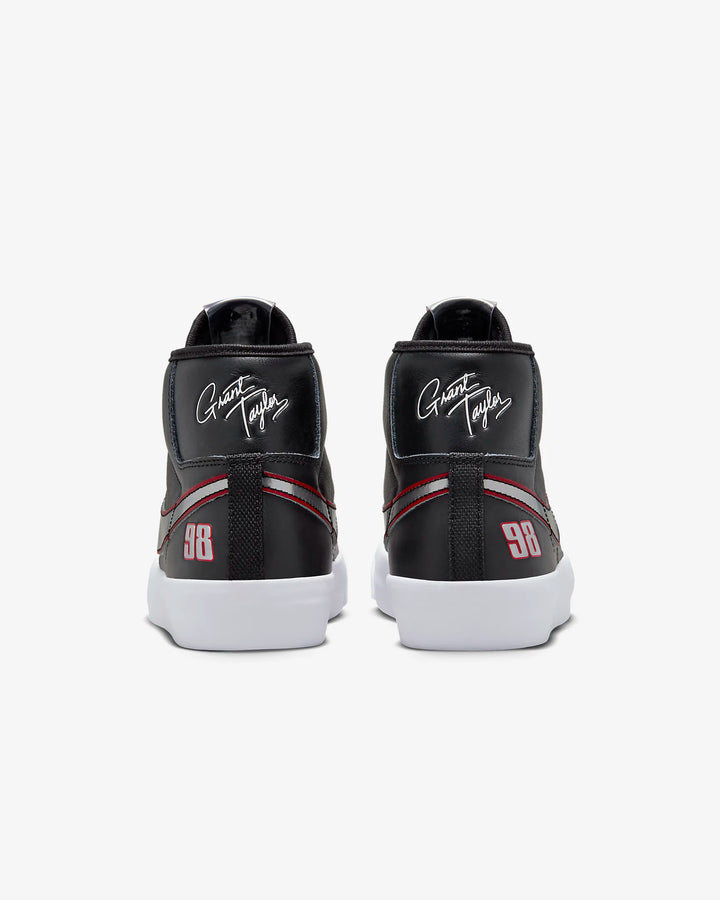 Nike SHOE ZOOM BLAZER MID PRO GT - BLACK/METALLIC SILVER/UNIVERSITY RED - Sun Diego Boardshop