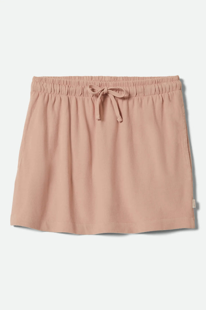 Brixton Women's Carefree Organic Garment Dye Lounge Skirt - Silver Pink - Sun Diego Boardshop