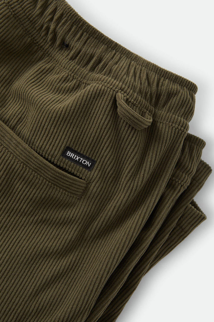Brixton Men's Everyday Corduroy Short - Dark Olive - Sun Diego Boardshop