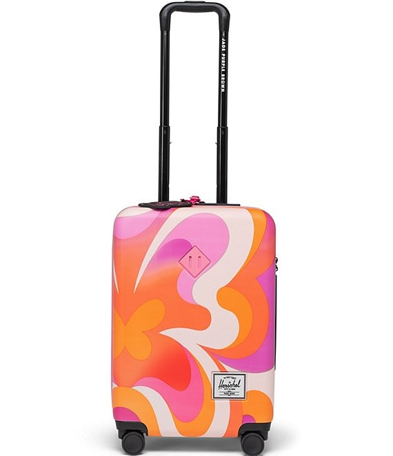 Herschel Supply Co x Jade Purple Brown Butterfly Swirl Day Spinner Suitcase - Butterfly Swirl Day - Sun Diego Boardshop