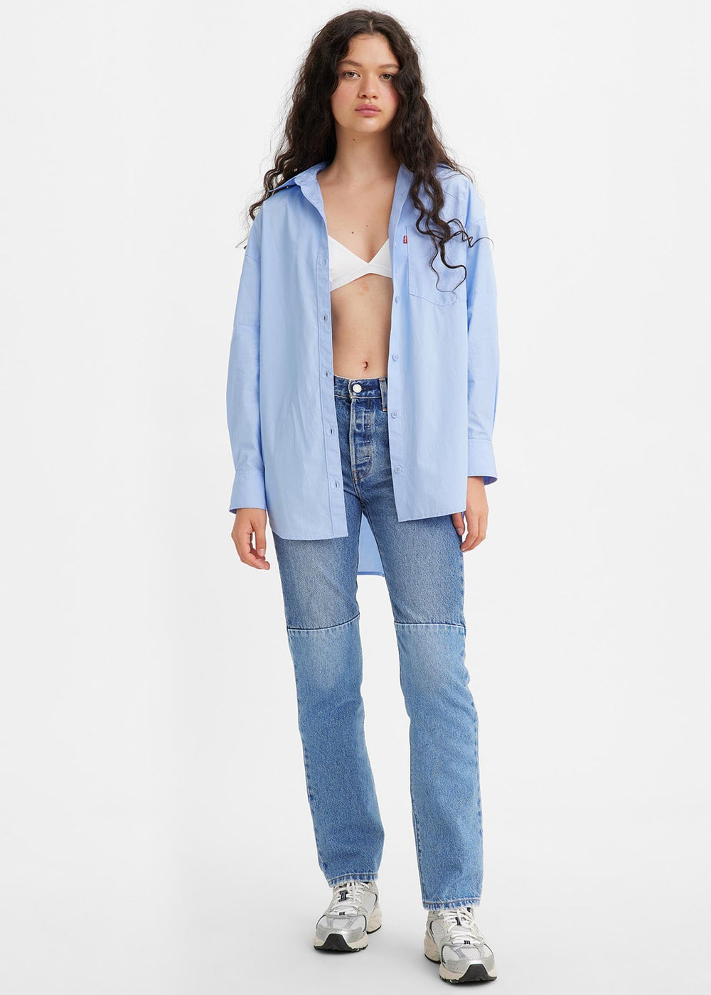 Levi's 501 Pieced  - Medium Indigo Destructed - Sun Diego Boardshop