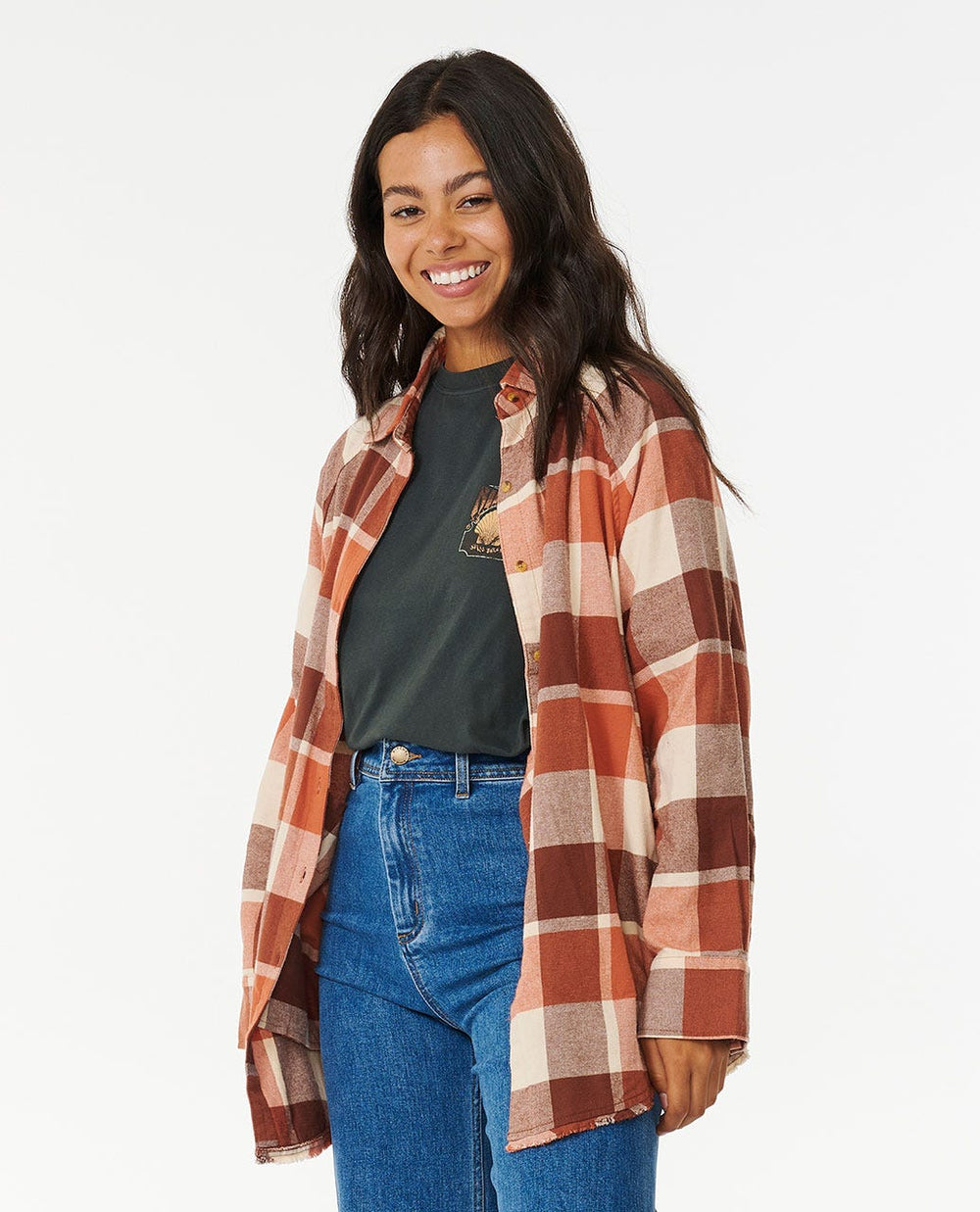 Rip Curl Pacific Dreams Cotton Flannel Shirt - Cinnamon - Sun Diego Boardshop