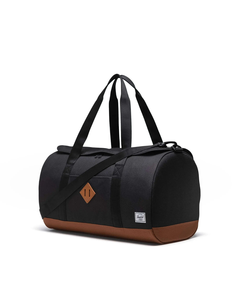 Herschel Supply Co. Herschel Heritage Duffle - Black/Saddle Brown - Sun Diego Boardshop