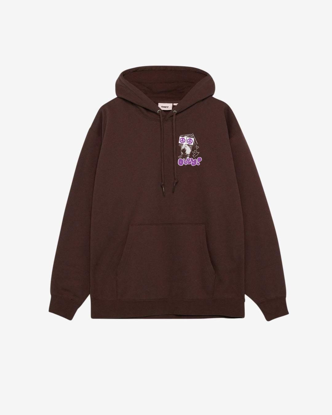 Obey Peace Eyes Heavyweight Pullover - Java Brown - Sun Diego Boardshop