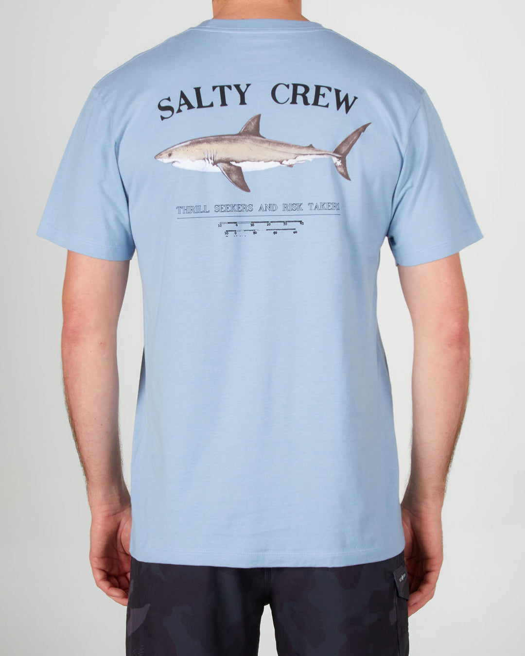 Salty Crew Bruce Marine Blue S/S Premium Tee - Marine Blue (Back)