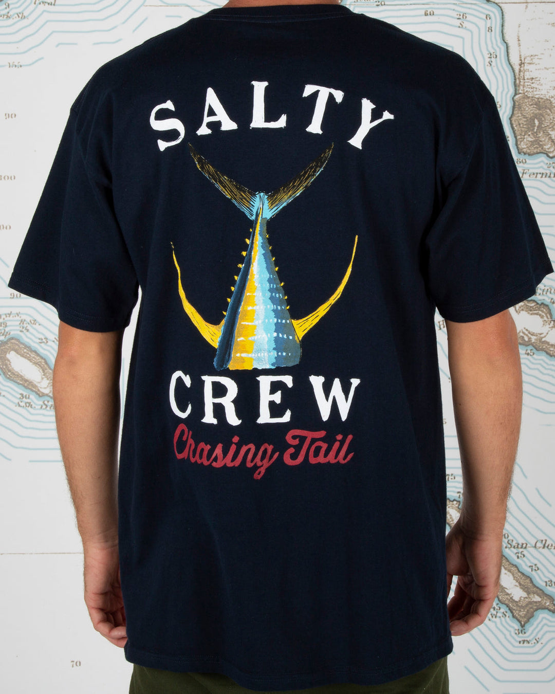 Salty Crew Tailed S/S Standard Tee - Navy (Back)