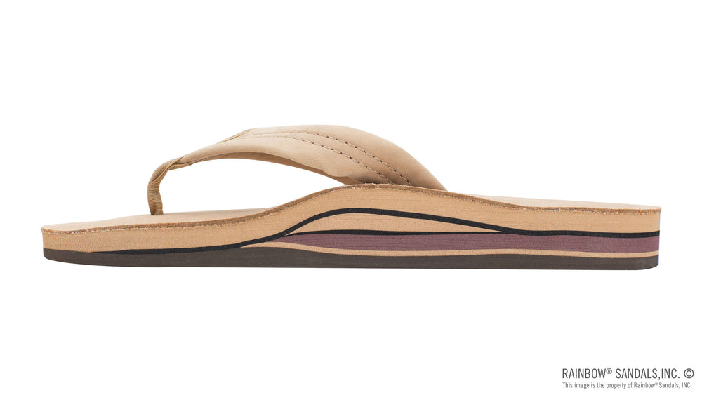 Rainbow Double Layer Premier Leather With Arch Support - Sierra Brown - Sun Diego Boardshop