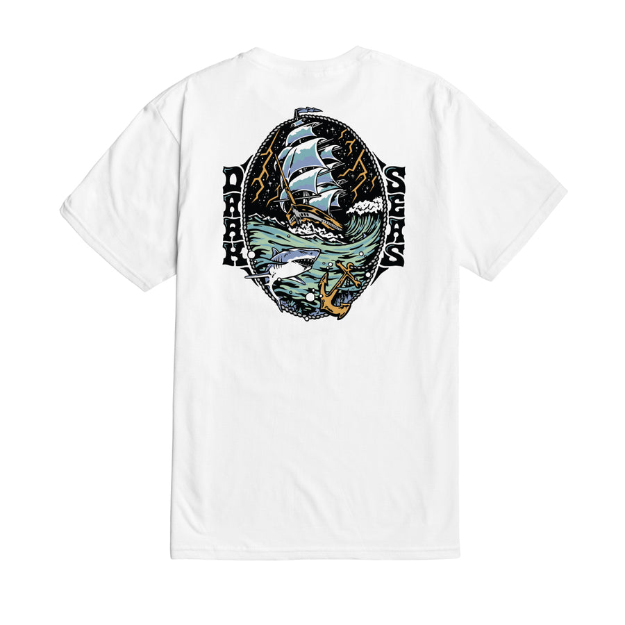 Dark Seas Odyssey Premium T-Shirt - White - Sun Diego Boardshop