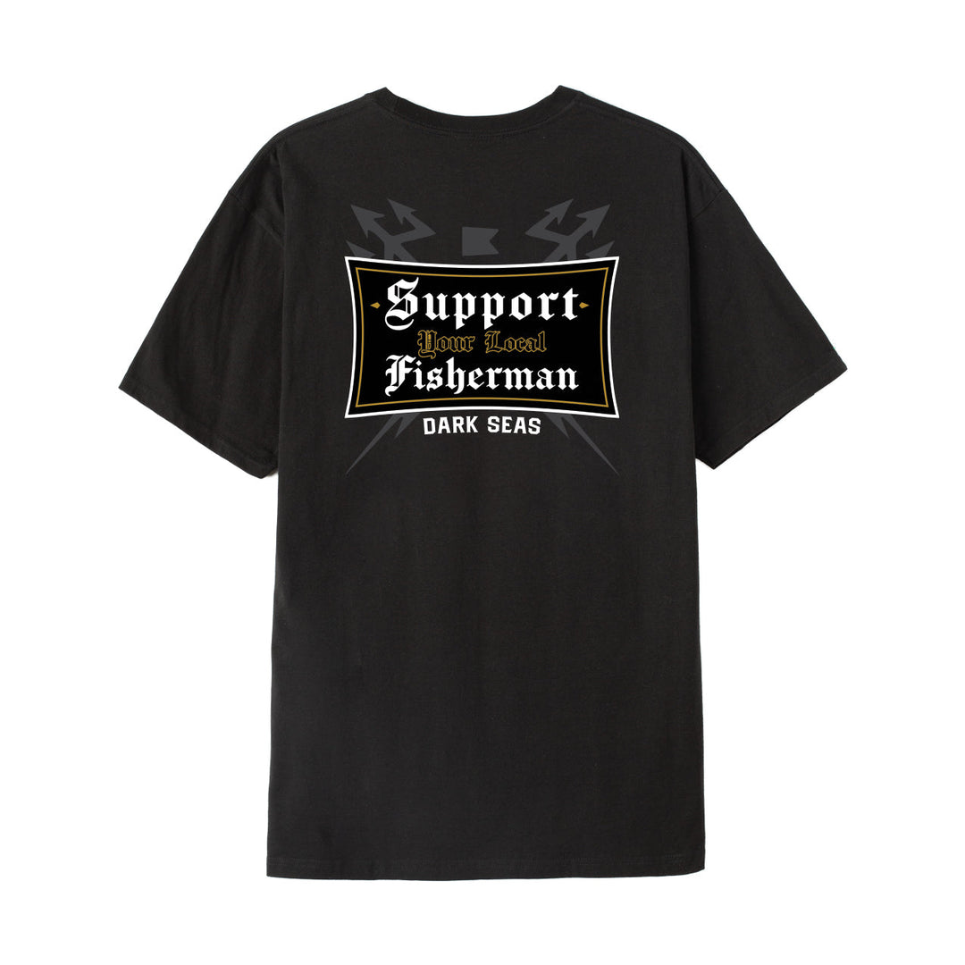 Dark Seas Authorized Basic Pocket T-Shirt - BLACK - Sun Diego Boardshop
