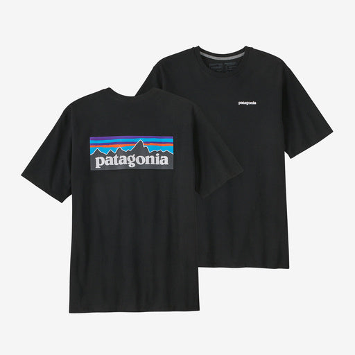 Patagonia Men's P-6 Logo Responsibili-Tee - Black - Sun Diego Boardshop
