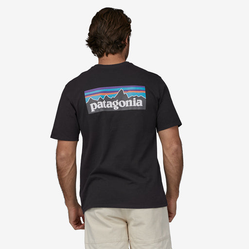 Patagonia Men's P-6 Logo Responsibili-Tee - Black - Sun Diego Boardshop