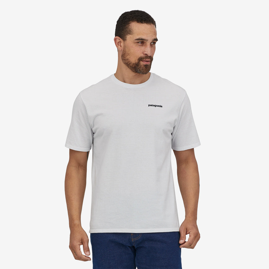 Patagonia Men's P-6 Logo Responsibili-Tee - White - Sun Diego Boardshop