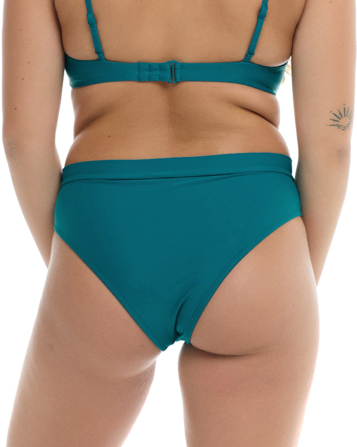 Smoothies Marlee High-Waist Bikini Bottom - Kingfisher - Sun Diego Boardshop