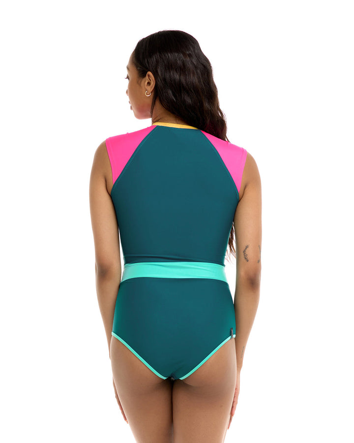 Vibration Stand Up One-Piece Swimsuit - Kingfisher - Sun Diego Boardshop
