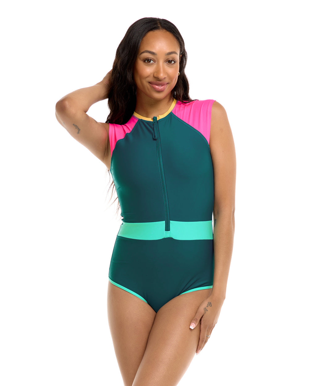 Vibration Stand Up One-Piece Swimsuit - Kingfisher - Sun Diego Boardshop
