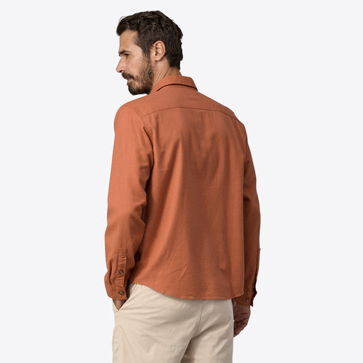 Patagonia Long-Sleeved Lightweight Fjord Flannel Shirt - SIENNA CLAY - Sun Diego Boardshop
