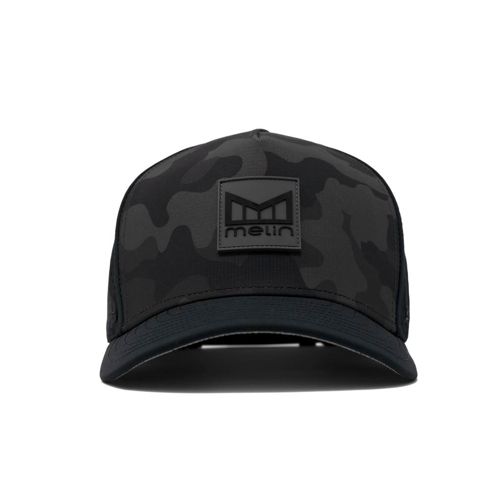 Melin Odyssey Stacked Hydro - Performance Snapback Hat - Black Camo - Sun Diego Boardshop