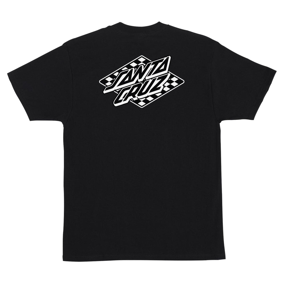 Santa Cruz Check Diamond Dot Mens Santa Cruz T-Shirt - Black - Sun Diego Boardshop
