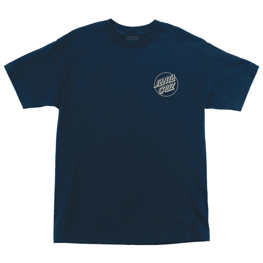 Santa Cruz Opus Dot Mens Santa Cruz T-Shirt - Navy/Tan - Sun Diego Boardshop