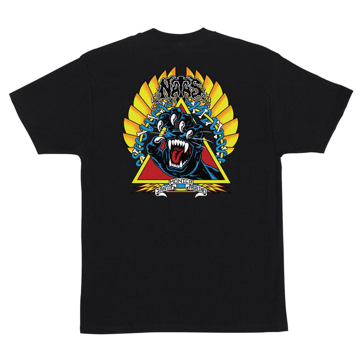 Santa Cruz Natas Screaming Panther Mens Santa Cruz T-Shirt - Black - Sun Diego Boardshop