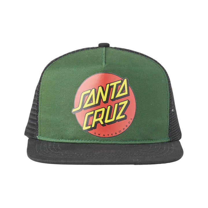 Santa Cruz Classic Dot Trucker Hat - Dark Green/Black - Sun Diego Boardshop