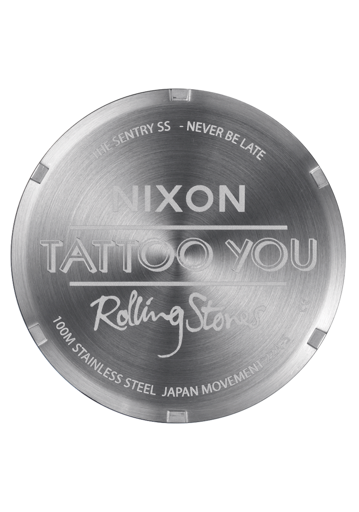 Nixon Rolling Stones Sentry Stainless Steel - Silver / Black