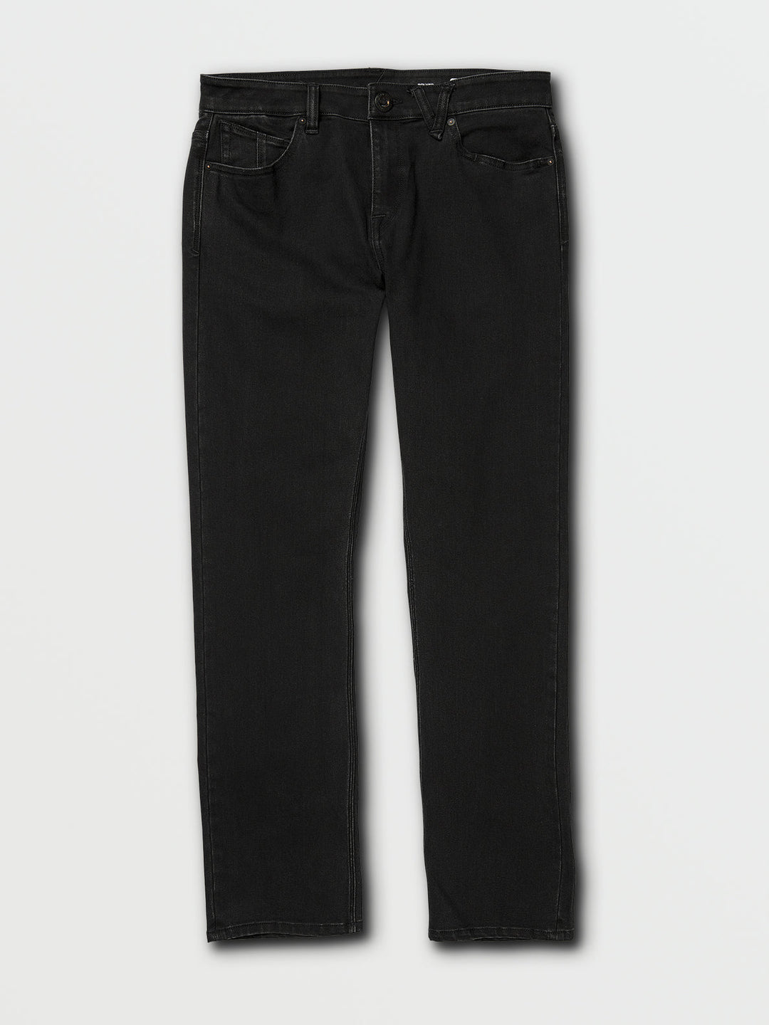 Volcom Solver Modern Fit Jeans - Black Out (Front)
