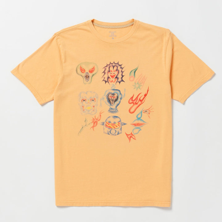 Volcom Featured Artist Sam Ryser Short Sleeve Tee - Flash Orange - Sun Diego Boardshop