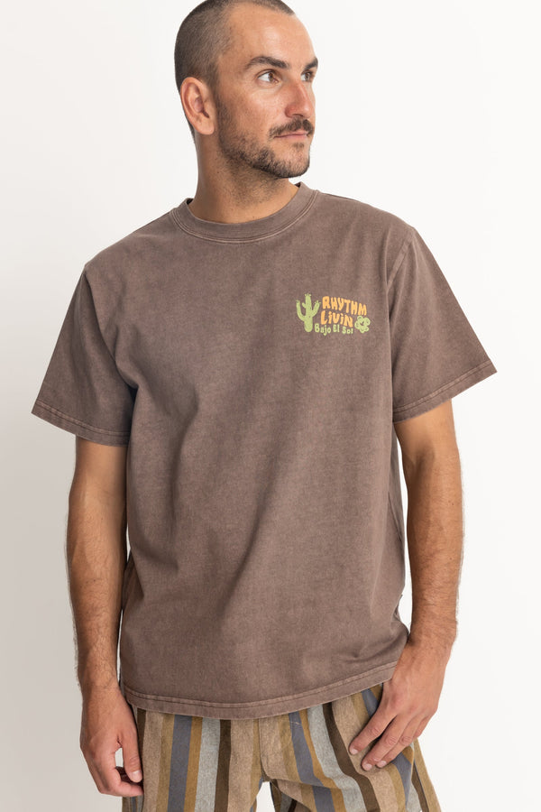 RHYTHM Desert Vintage SS T Shirt - BROWN - Sun Diego Boardshop
