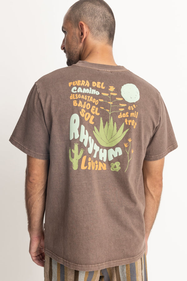 RHYTHM Desert Vintage SS T Shirt - BROWN - Sun Diego Boardshop