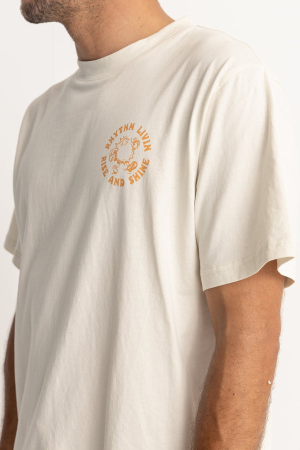 RHYTHM Rise & Shine Ss T Shirt - VINTAGE WHITE - Sun Diego Boardshop