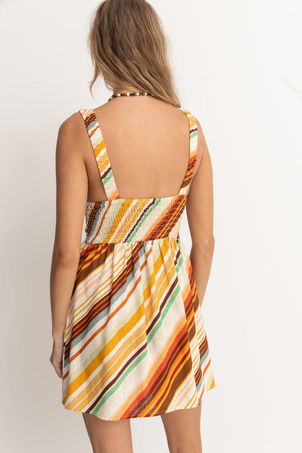 Rhythm Viva Stripe Mini Dress - NATURAL - Sun Diego Boardshop