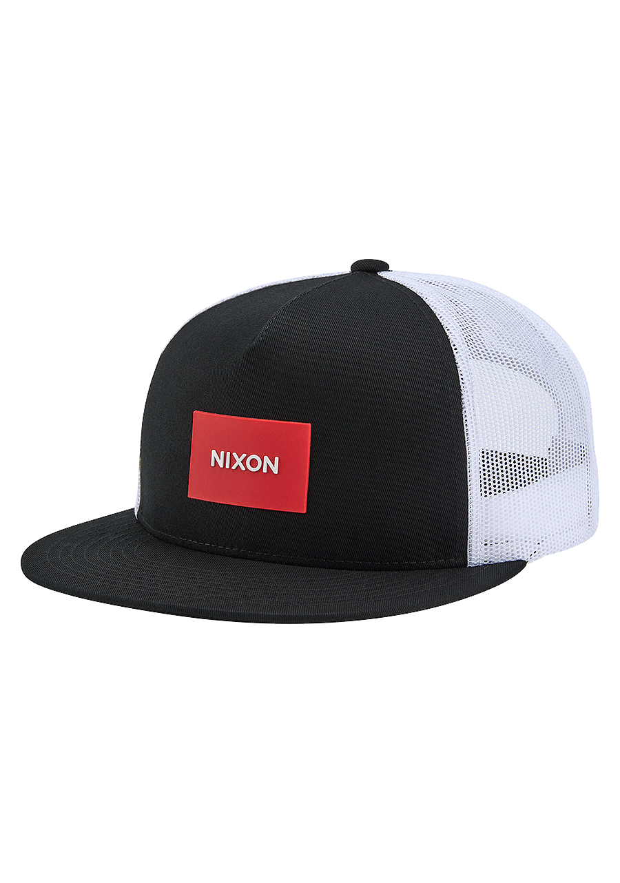 Nixon Team Trucker Hat - Black/Red/White - Sun Diego Boardshop
