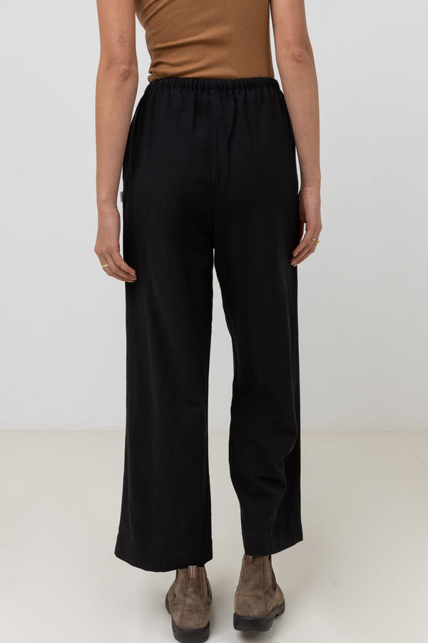 Rhythm Classic Drawstring Pant - Black