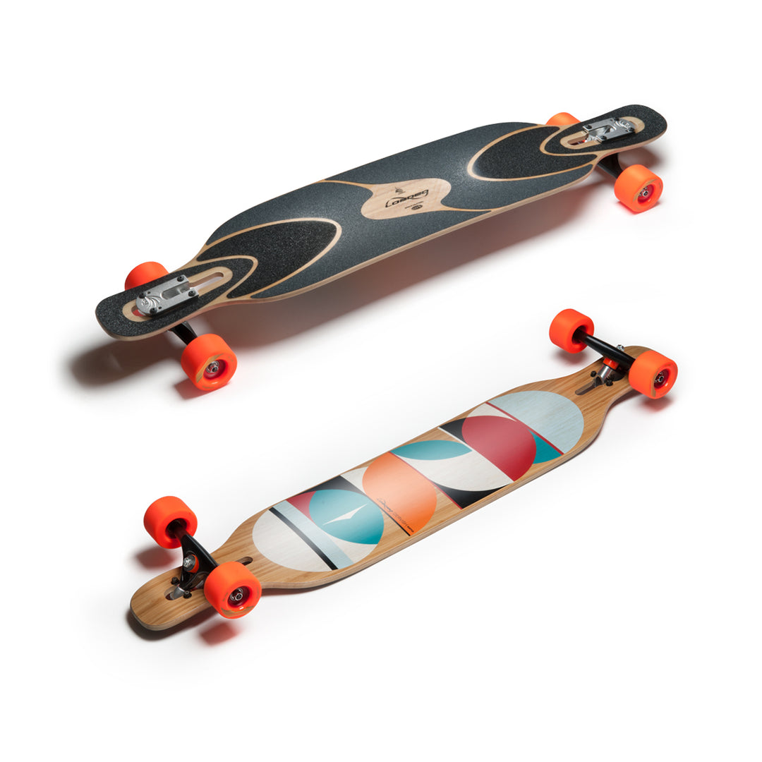 Loaded Boards Dervish Sama Bamboo Longboard Skateboard Complete (80a In Heat, Flex 1)