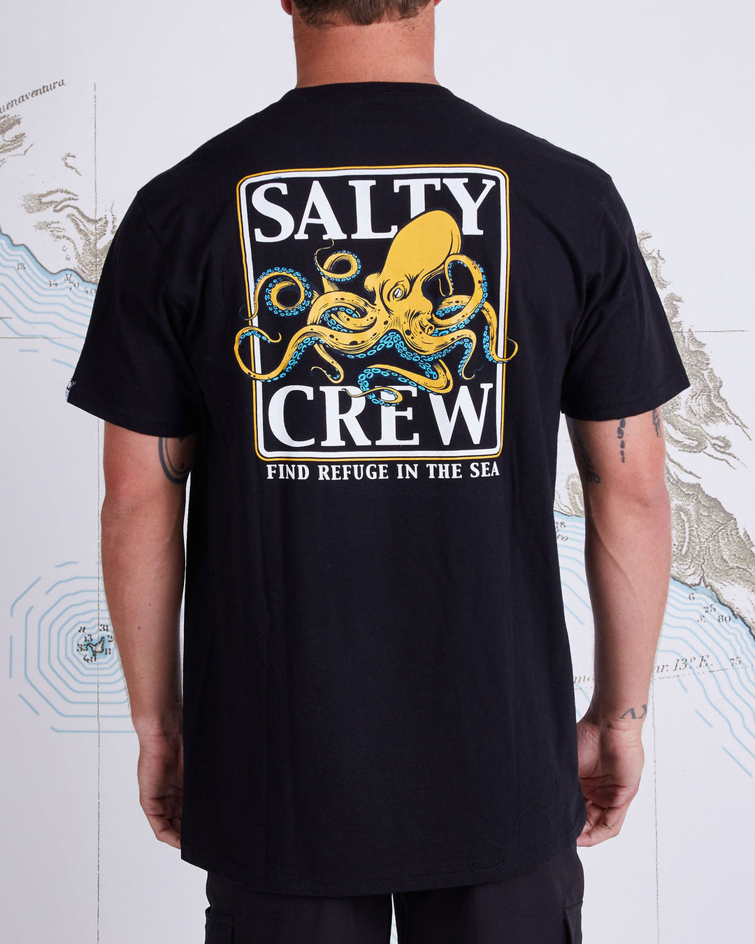 Salty Crew Ink Slinger Black S/S Standard Tee - Black