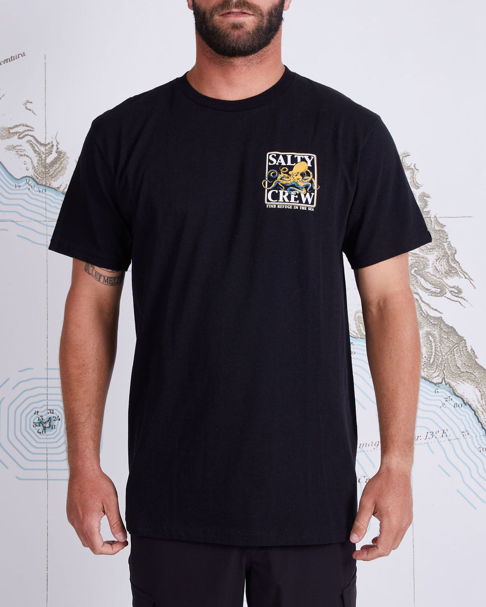 Salty Crew Ink Slinger Black S/S Standard Tee - Black - Sun Diego Boardshop