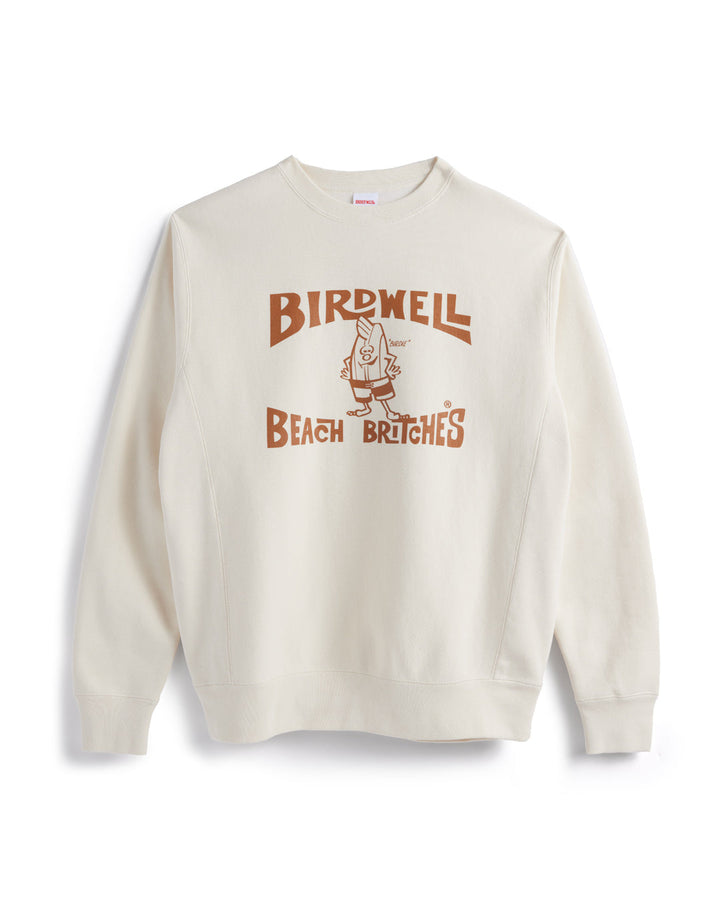 Birdwell License Plate Crew Sweatshirt - Cream - Sun Diego Boardshop