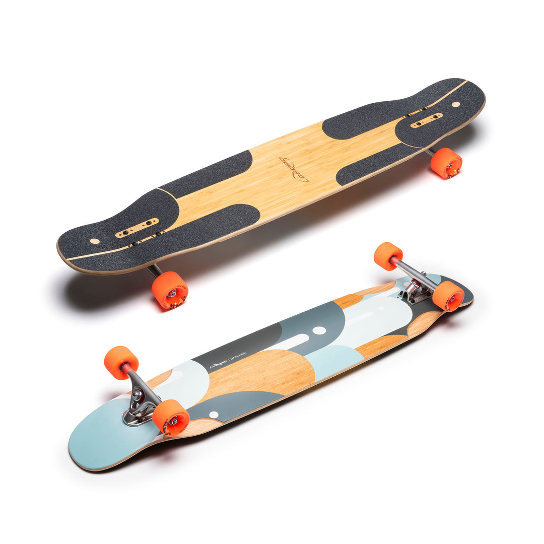 Loaded Boards Mata Hari Bamboo Longboard Skateboard Complete (Orangatang Fat Free 80a Wheels, Paris 180mm 50 Trucks) - Sun Diego Boardshop