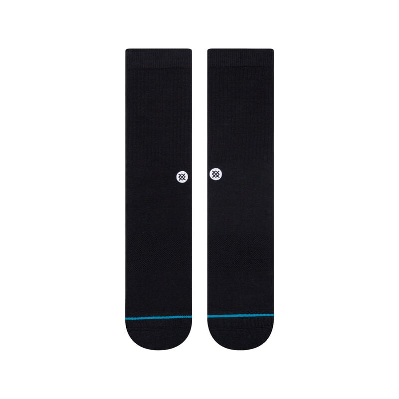 Stance Icon Crew Socks - Black/White - Sun Diego Boardshop