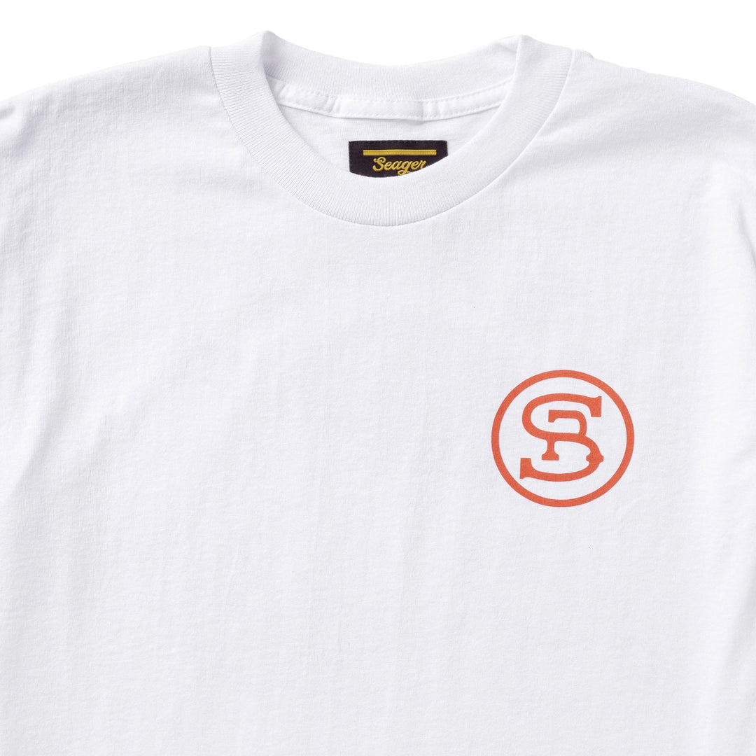 Seager Ride For The Brand Heavyweight Tee  - White - Sun Diego Boardshop