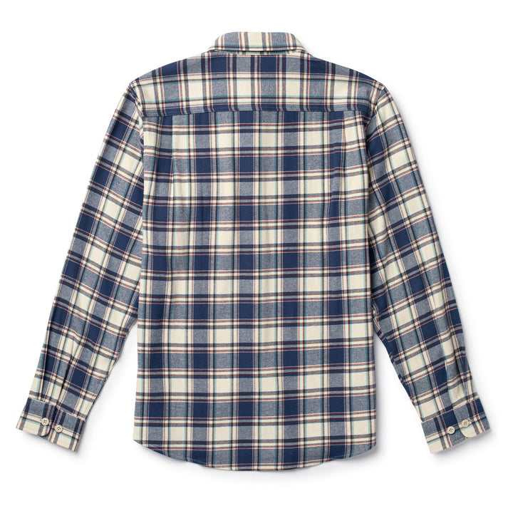 Seager Calico Flannel - Natural Blue - Sun Diego Boardshop