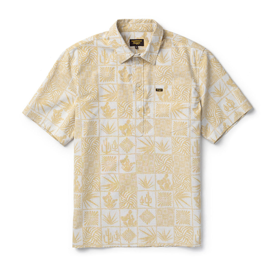 Seager Schooner 3/4 Button S/S Shirt - Desert Gold - Sun Diego Boardshop