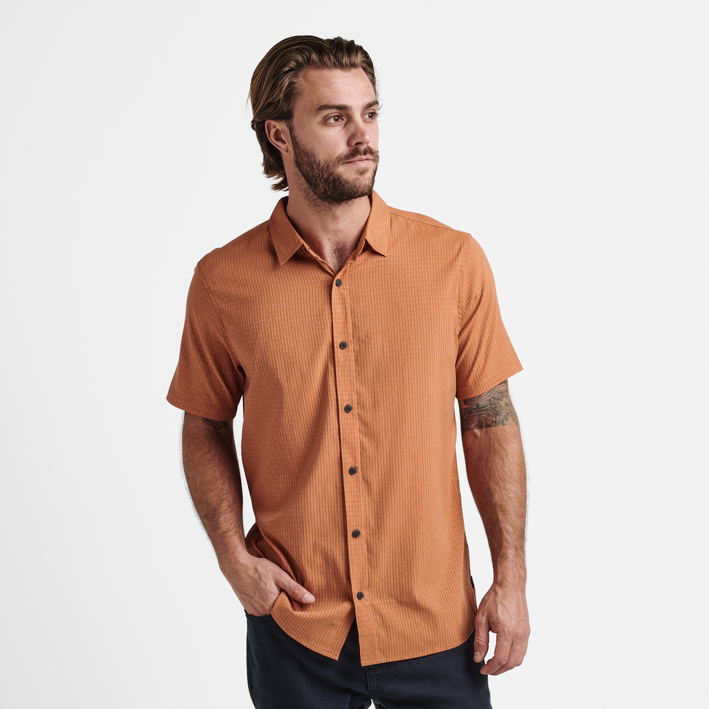 Roark Bless Up Breathable Stretch Shirt - Rust - Sun Diego Boardshop