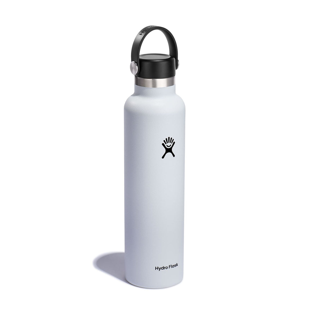 Hydro Flask 24 Oz Standard Mouth - White (Side)