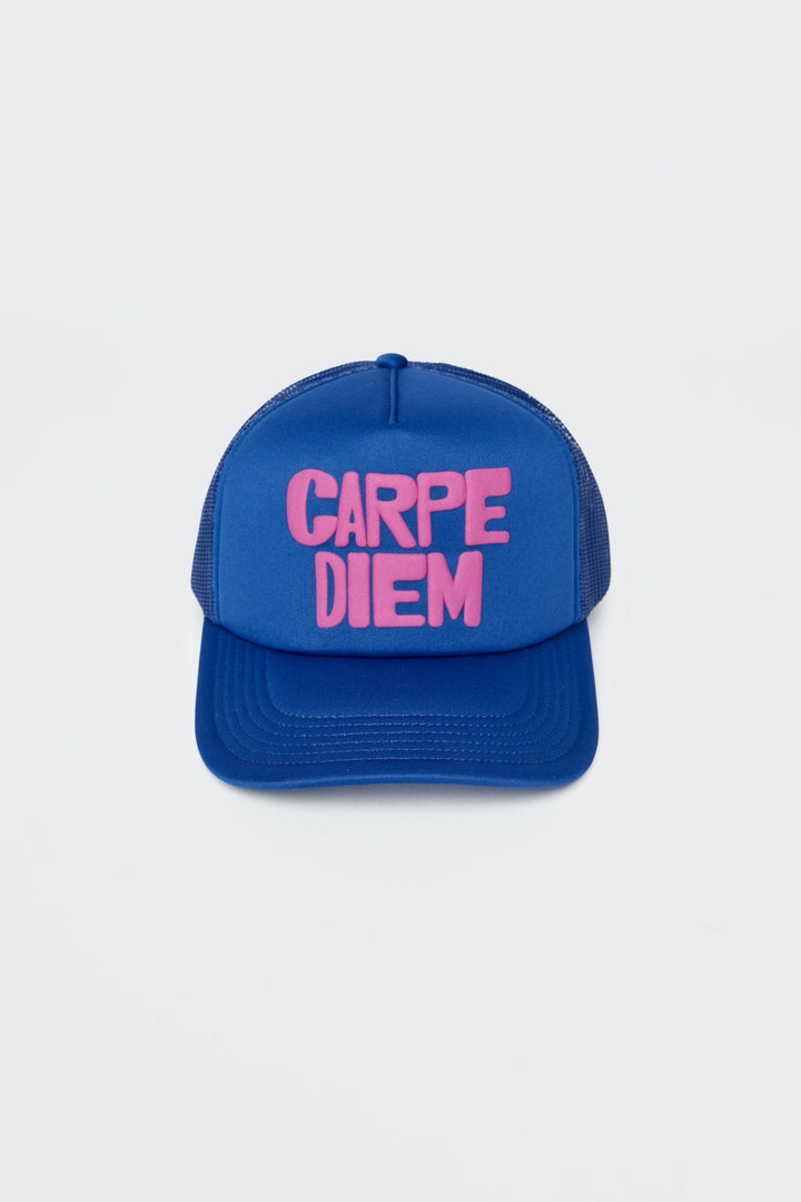 Spiritual Gangster Carpe Diem Trucker Hat - Royal Blue - Sun Diego Boardshop