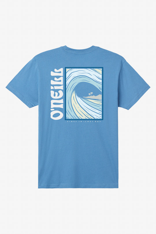 O'NEILL SIDE WAVE TEE - COPEN BLUE - Sun Diego Boardshop