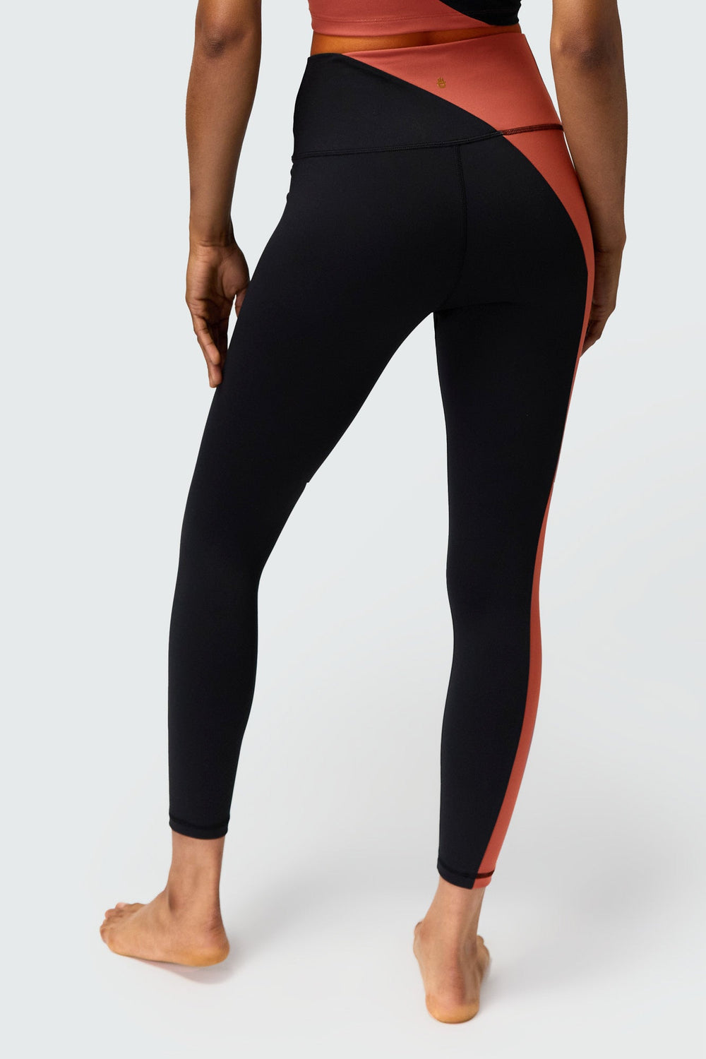 Spiritual Gangster Zoe Colorblock 7/8 Legging - Rosewood/Black - Sun Diego Boardshop