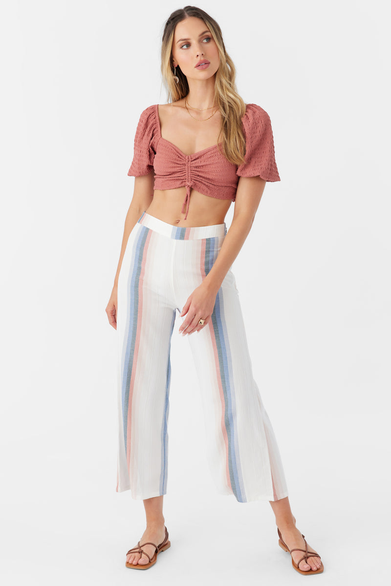 O'Neill Polly Textured Knit Crop Top - Canyon Rose - Sun Diego Boardshop
