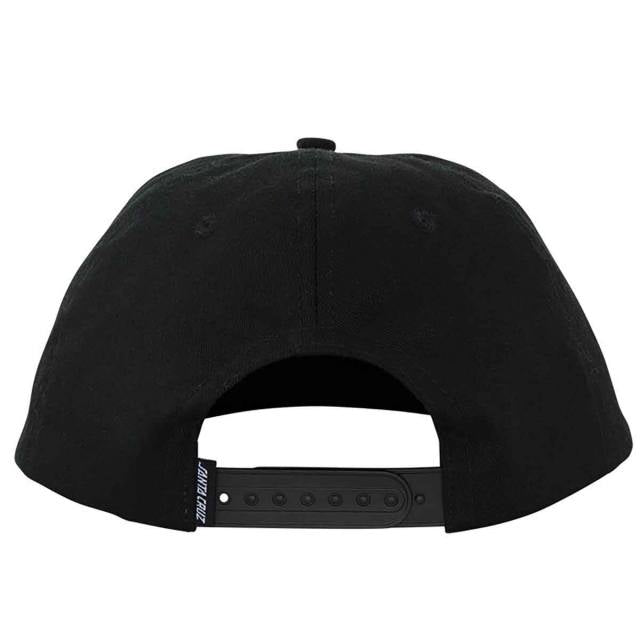 Santa Cruz Flamed Not A Dot Snapback Mid Profile Unisex Santa Cruz Hat - Black